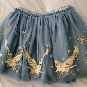 Mini Boden girls Harry Potter Skirt 9/10 Blue